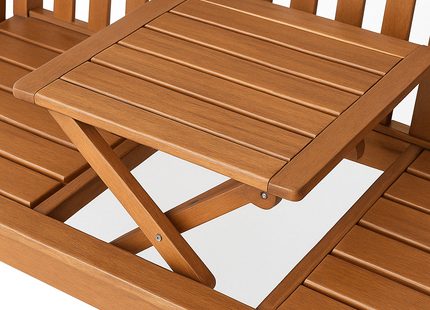 Tuinbank | Tuinbankje | Zitbank Buiten | Naaldhout | Met Tafel | 150 x 66 x 88 cm | Medium