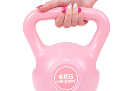 PVC Kettle Bell | Kettlebell | 6 kg | Roze