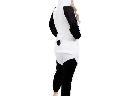 Onesie Volwassenen | Panda | Maat L | Zwart/Wit