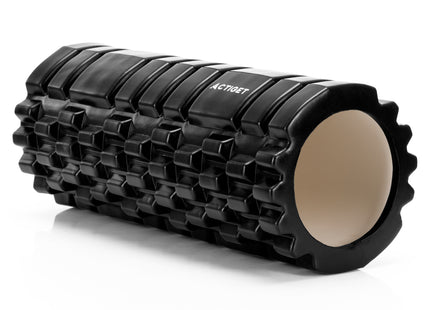 Foam roller - Triggerpoint massage - Massage roller - 33 CM - Medium Hard - Zwart