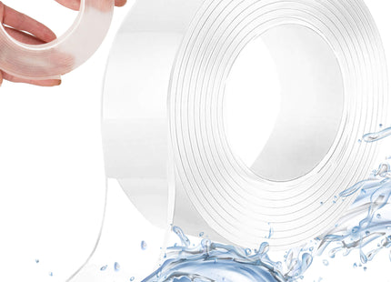 Dubbelzijdig Tape - Nano Tape - Transparant - Herbruikbaar - 5 Meter