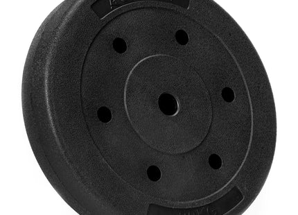 Halterschijf | 1 x 20 kg | Kunststof | Zwart | 29 MM