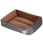 Hondenmand | Kattenmand | Polyester | 45x39x13,5 cm | Bruin/Grijs | Maat S