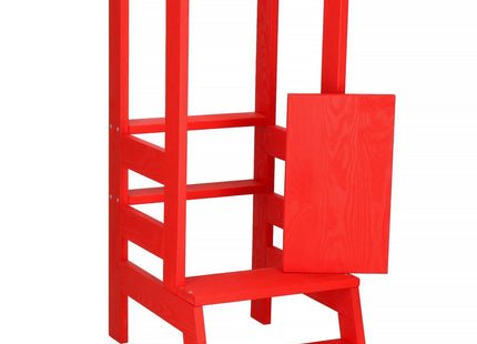 Leertoren Montessori | Leertoren Keukenhulp | Keukentoren | Leertoren Peuters | Stabiel | Rood