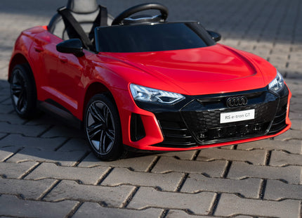 Elektrische AUDI RS E-Tron GT - Elektrische Auto - 12 V Accu - AUX - Aangedreven - Afstandsbediening - Kunststof - Metaal - Zwart - Rood