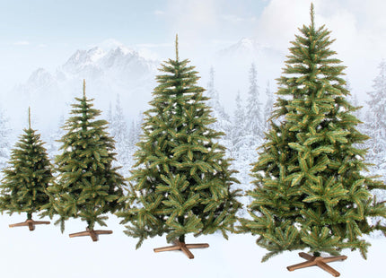 Kunstkerstboom | Kaukasische spar Premium Royal Trees | 240 cm | Zonder Verlichting | Houten Standaard