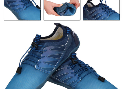 Waterschoenen - AQUA Shoes - Sneldrogend - Rubber - Unisex - Blauw/Zwart - Maat 45