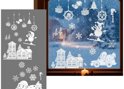 Raamstickers – Kerst – Kerst Stickers – Raamstickers Kinderen – Kerstversiering voor Binnen – Kerstdecoratie – 21 stuks