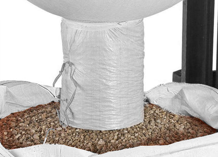 Big Bag Met Trechter- 1000KG - Puinzak - Witte Container - Trechter - 160x90x90 cm