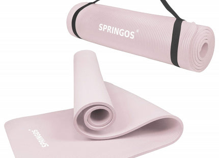 Yoga Mat | Fitnessmat | Premium Kwaliteit | Anti Slip | 61 x 183 x 1 cm | Roze