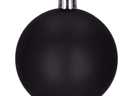 Kerstballen & Piek | 33 Stuks | 5/6/8 cm | Zwart