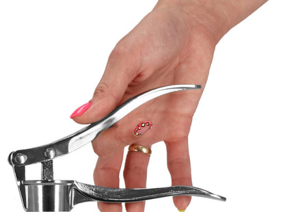 Knoflookpers | RVS | 2.7 cm | Zilver