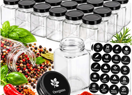 Kruidenpotjes - Specerijenpotjes - Kruidencontainers - 100 Ml - 24 Stuks