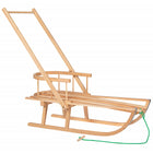 Slee + Rugleuning + Handvat | Sleeën & Accessoires | Winterspeelgoed | Gelakt Beukenhout | Neutraal