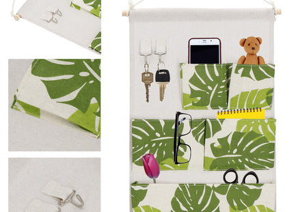 Hangende Organizer - Opbergzak - Wand Organizer - Bladeren - Speelgoed - 5 Vakken