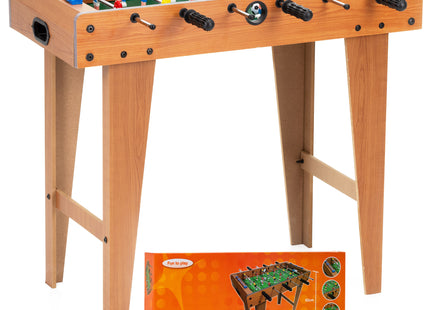 Voetbaltafel - Tafelvoetbal - Tafelvoetbalspel - 2 Ballen - Scoreteller - Hout - 69x61x35 cm -