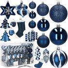 Kerstballen | 77 Stuks | Marineblauw