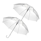 Transparante Paraplu - 2 Stuks - Doorzichtig - Voor Volwassenen - Ø 94 cm
