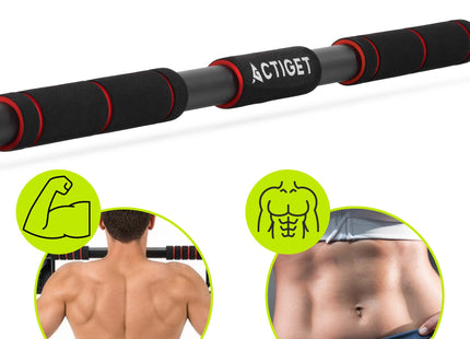 Pull Up Bar - Optrekstang - Telescopisch - Verstelbaar - Staal - Zwart - 82-130 CM - 300KG