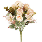 Kunstboeket - Sierboeket - Decoratief - 10 Rozen - Decoratief