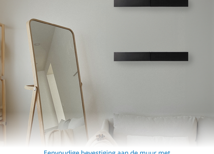 Wanddroogrek - XXL Model - Wasrek - Inklapbaar - Uitschuifbaar - 100 cm - 5 Meter Drooglengte - Zwart