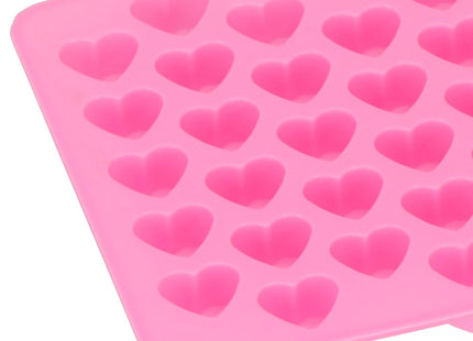 Springos IJsblokjesvorm | IJsblokjes | Hartjes | 55 Blokjes | Roze