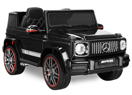 Elektrische Mercedes AMG G63 - Elektrische Auto - 12 V Accu - AUX - Aangedreven - Afstandsbediening - Kunststof - Metaal - Zwart - Rood