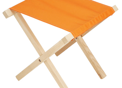Campingkruk - Kampeerkruk - Viskruk - Voetensteun - Opvouwbaar - Oranje