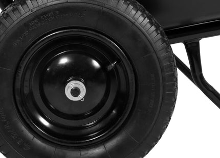 Kruiwagen | Kruiwagenwiel | 300L | 160kg Draagvermogen | Zwart/Oranje