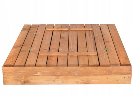 Zandbak | Zandbak Met Deksel | Zandbak Met Bank | 120 x 120 x 20 cm