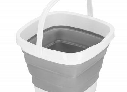 Emmer | Opvouwbare Emmer | 10L | Grijs/Wit