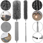 Wasbare Telescopische Stoffer - Stofdoek - Telescopische - Borstel - 75-255 cm - Grijs