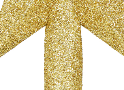 Kerstboom Piek | Glitter | Ster | 15 cm | Goud