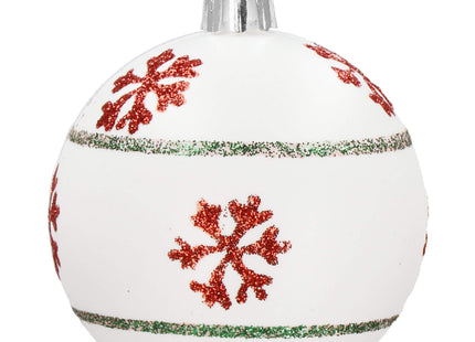Kerstballen | 42 Stuks | 3/4/5/6 cm | Rood/Groen/Wit