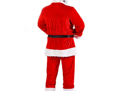 Kerstman Kostuum | Kerstman Pak | Verkleedkleding | 9-Delig | Rood/Wit