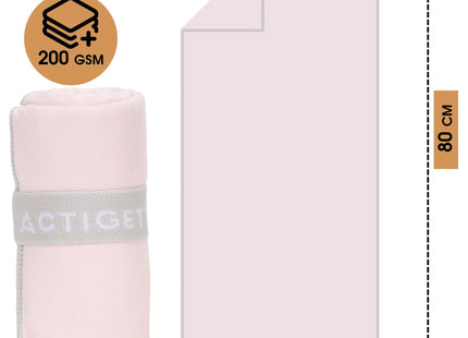Strandlaken | Badlaken | Sneldrogend | Strandhanddoek | Microvezel | 80 x 40 cm | Roze
