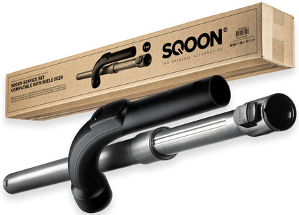 SQOON® Serviceset geschikt voor Miele stofzuigers - Gelijk aan model: 10275580 / 9442601 / 5269091 - Vervanging voor zuigbuis en pistoolgreep met klikvergrendeling