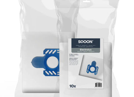 SQOON® Stofzuigerzakken  Geschikt voor Electrolux GR.5 / Ingenio / Xio / Smart / Vamyprino Series - E51 - Synthetisch - 10 Stuks
