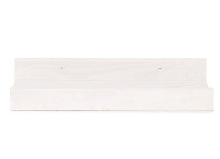 Wandplank - Boekenplank - Ophangbaar - Kruidenplank- Wit- Grenenhout - 10 Kg - 30 cm - 2 Stuks