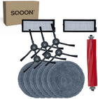 SQOON® vervangingsset geschikt voor Roborock Qrevo Pro - 15-delige onderhoudskit voor robotstofzuigeronderhoud