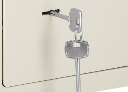 Kluis | Sleutelkluis | Kluisje met Sleutel | 23 x 17 x 17 cm | Beige