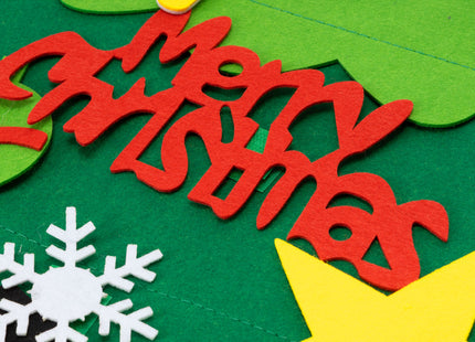 Decoratieve Kerstboom  | Kerstdecoratie | Vilt | 95 Cm | Veelkleurig