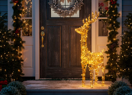 Rendier | Tuindecoratie  | 80 LED Lampjes | Warm Wit