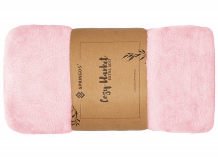 Fleece Deken | 70 x 160 cm | Lichtroze