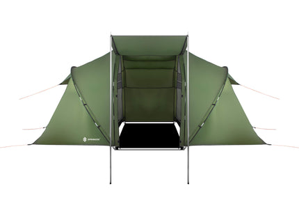 Tunneltent |Kampeertent | Tent | Waterdicht | 4 Persoons | 2 Slaapkamers | Groen | 460 x 200 x 245 cm