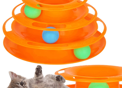 Kattenspeelgoed |Kattenspeeltjes | Kattenballentoren | Dierenspeelgoed |  Multicolor