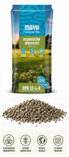 Organische Meststof - Natuurlijke Tuinmest - Voor Gazon en Border - Plantaardig - Bemesting - 15 Kg - 400 M² - 84 Dagen Voeding - All In One