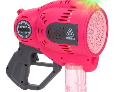 Bellenblaasmachine - Bellenblaas Pistool - Bellenblazer - Bubble gun Volledig Elektrische Bubbel Gun met Reservoir - Roze -Led Verlichting