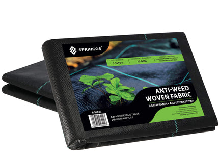 Worteldoek - Anti -Onkruid - Beschermfolie - 70g - 3,2X10 M - Zwart