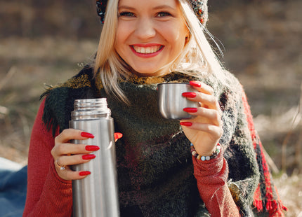 Thermosfles - Thermoskan - 500 ML - RVS - Zilver
